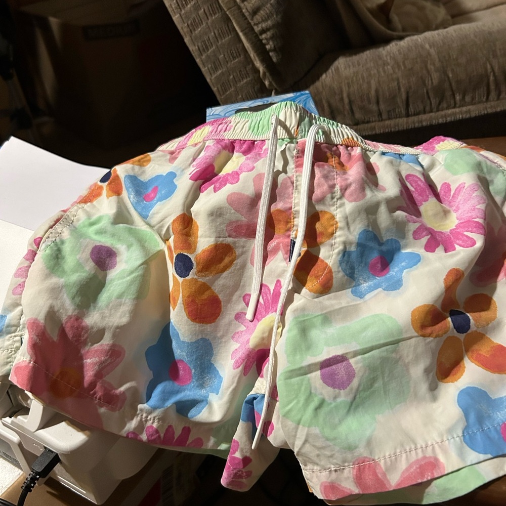 Floral Patterned Swim Shorts